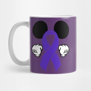 Mouse Ears Awareness ribbon (Purple) Mug